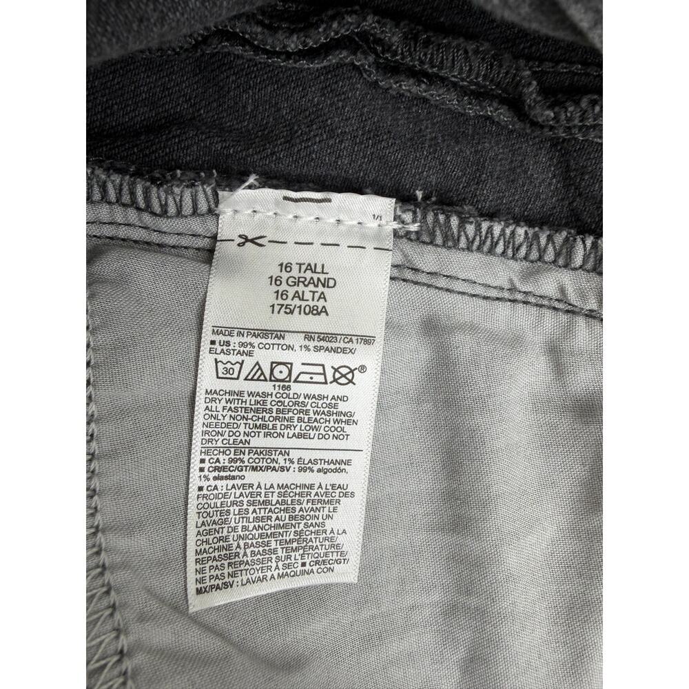 Old Navy High Waisted Barrel Ankle Jeans Sz 16 Tall Gray Wash Modern Relaxed NWT - Picture 6 of 10